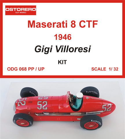 Maserati 8CTF Kit Unpainted - Gigi Villoresi  # 52 - OUT OF PRODUCTION