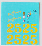 Decal Maserati 8 CTF  # 25 - Russel Snowberger - 1946