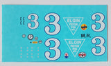 Decal Maserati 8 CTF  # 3 - Mauri Rose - 1941