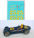 Decal Maserati 8 CTF  # 25 - Russel Snowberger - 1946