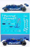 Decal Tyrrell 011 - M. Alboreto - B. Henton - 1982 Blu Livery