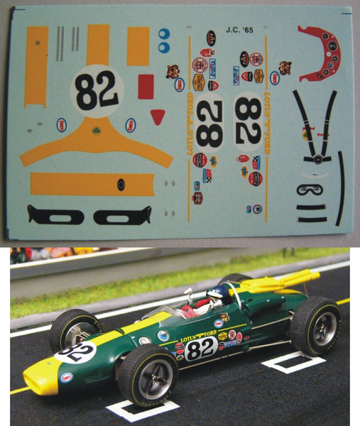 Decal Lotus Type 38 # 82 - Jim Clark  1965