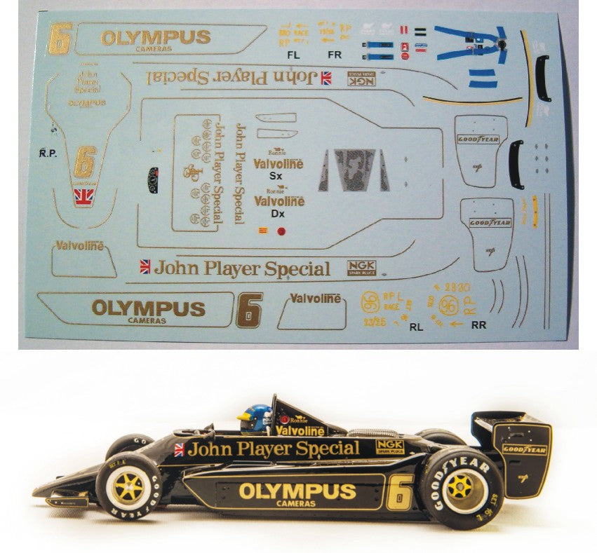 Decal Lotus 79 JPS - Ronnie Peterson – Ostorero Slot Models