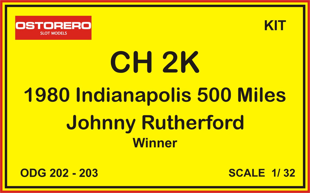 Ostorero Chaparral 2K - Johnny Rutherford - 1980 Indy 500 1/32